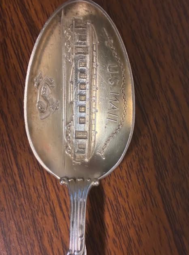 US Postal spoon with owney. the dog